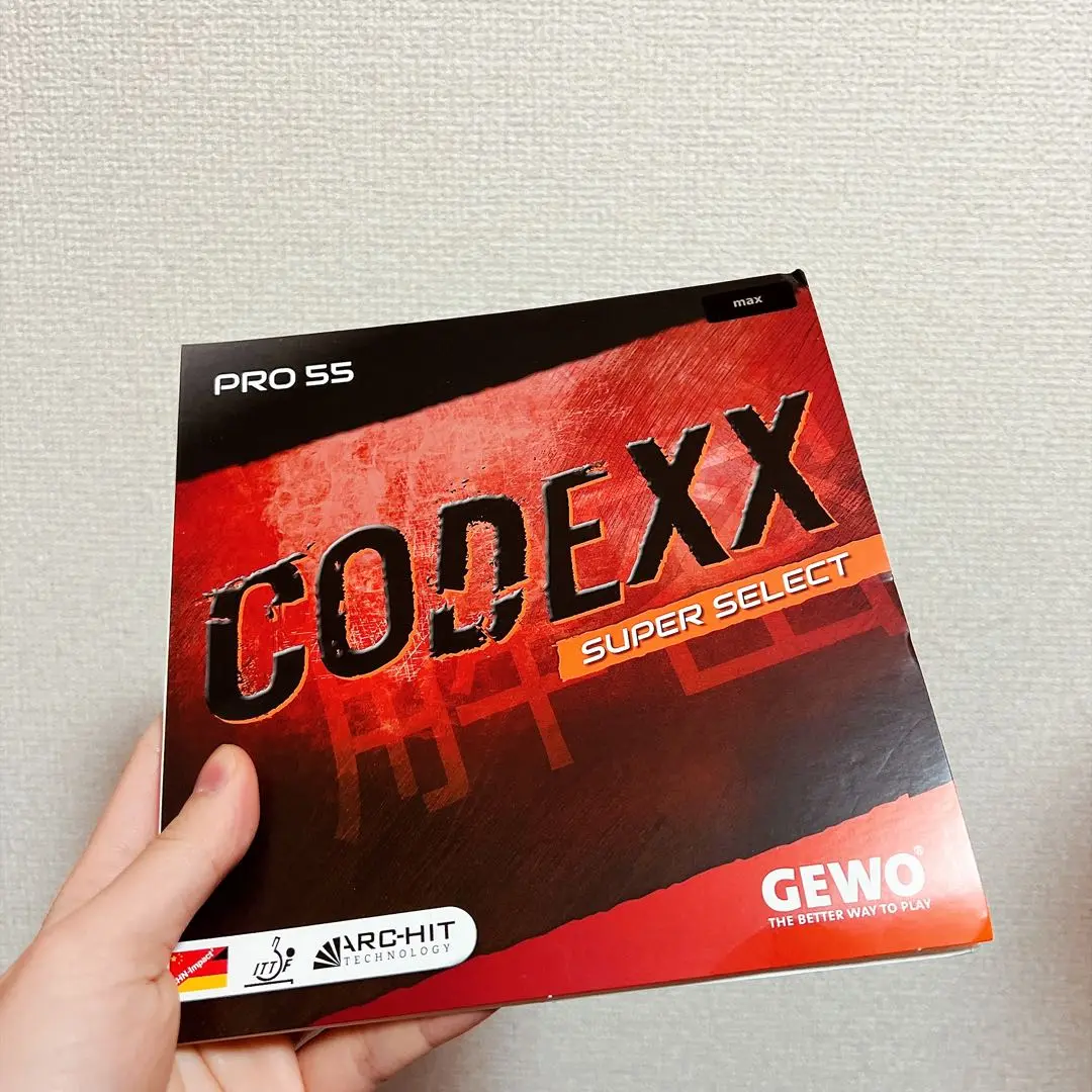 卓球　GEWO アルナヒノキカーボン　ネクサススーパーセレクト53℃と48° レビュー Nexxus EL Pro 53 Super Select (ネクサスELプロ53