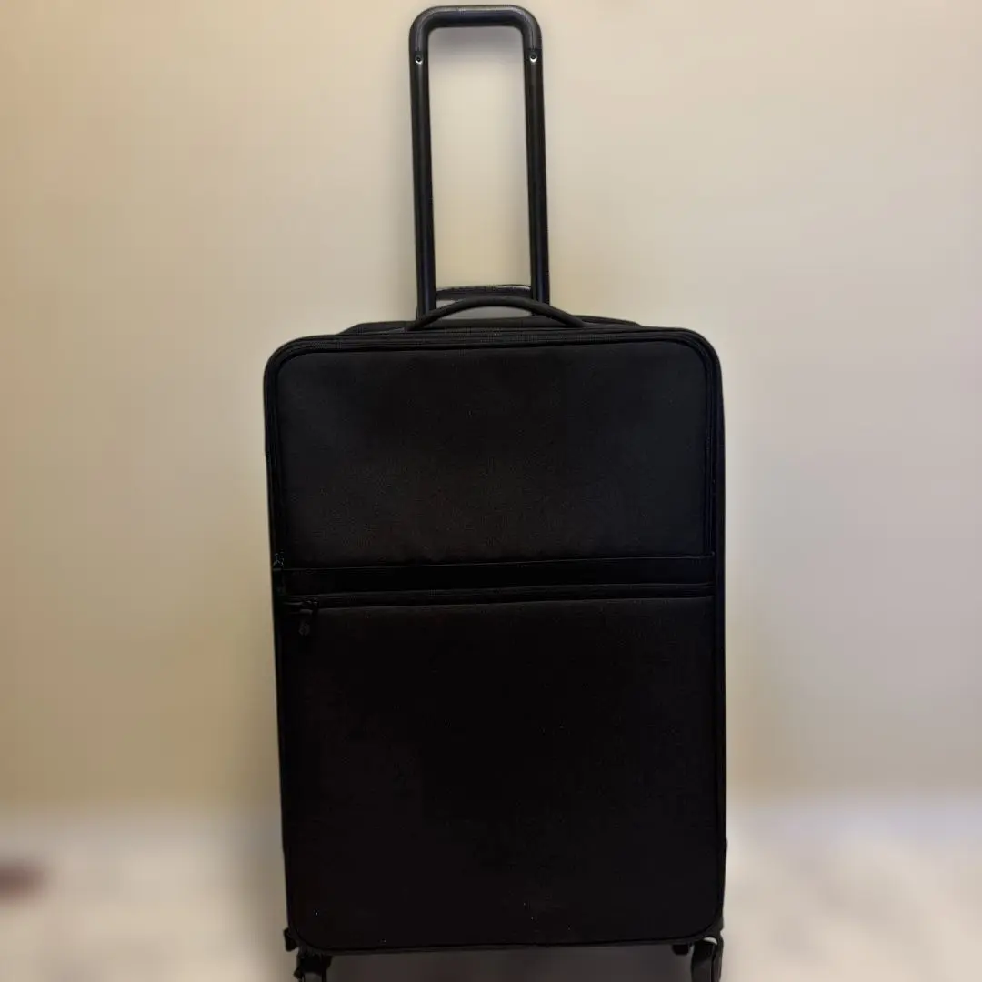 美品 無印良品 特大81L 半分の厚みで収納できるソフトキャリーケース ブラック Amazon | 無印良品 半分の厚みで収納できるソフトキャリーケース