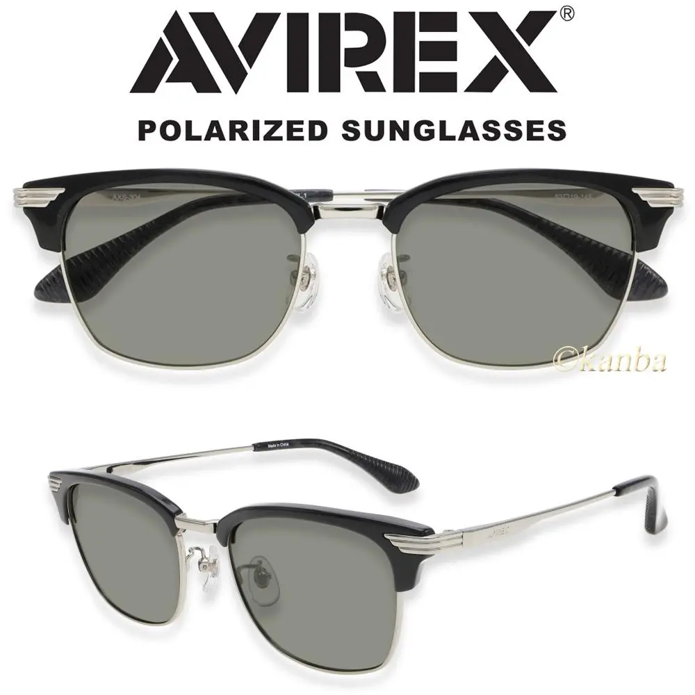 AVIREX アヴィレックス 偏光サングラス AXS-302-3 偏光レンズ AVIREX アヴィレックス 偏光サングラス AXS-302-3 偏光レンズ