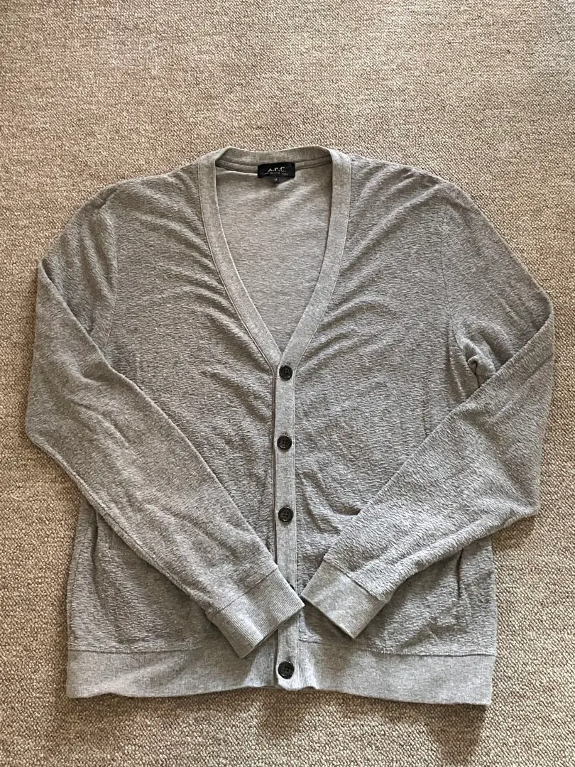 Thumbnail of A.P.C. Gray Cardigan, Size M