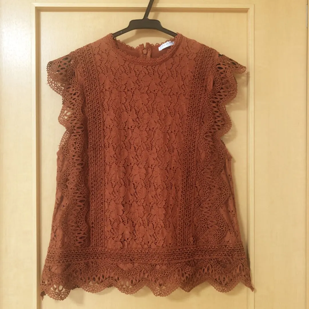 Thumbnail of [Excellent Condition] Honeys Lace Sleeveless Top Brown L Size