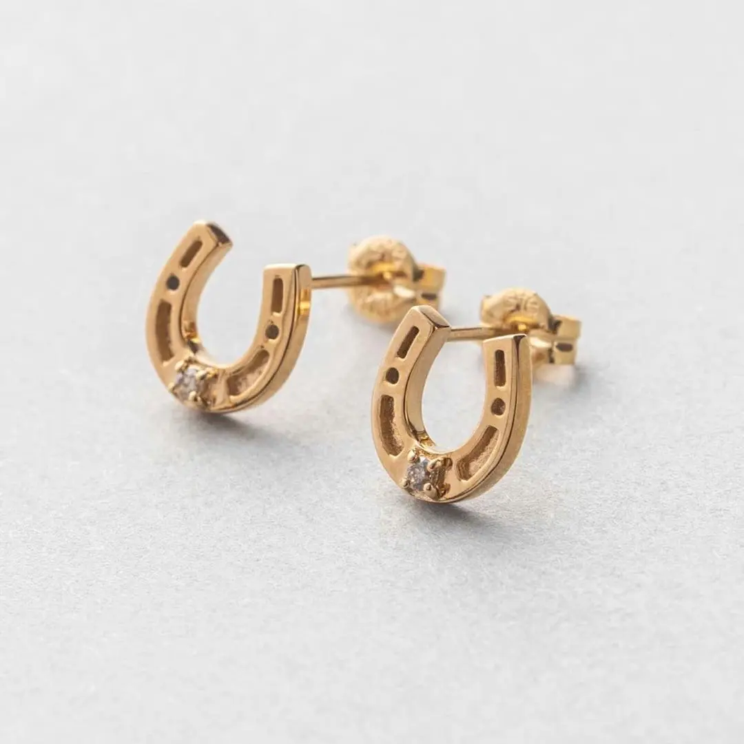 ete/ホースシュー ピアス/馬蹄/SV925 K18 ブラウンダイヤモンド ホースシュー ピアス（872162） ｜ women（ウィメンズ） ｜ ete