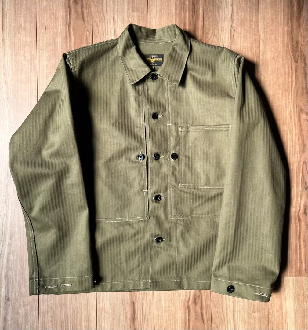 美品　BUTCHER PRIDUCTS ヘリンボーンジャケット　AtLast 美品 BUTCHER PRIDUCTS ヘリンボーンジャケット AtLast （中古