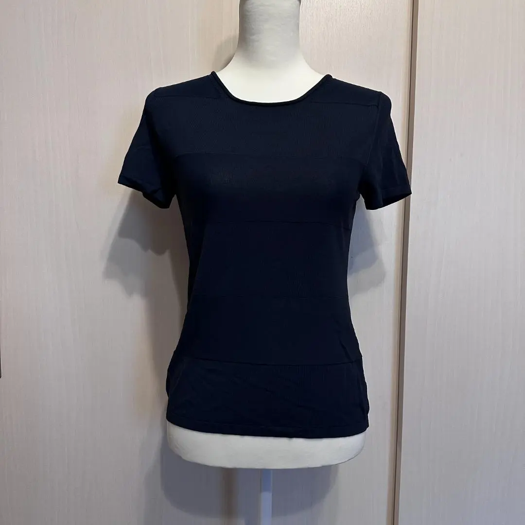 Thumbnail of GIORGIO ARMANI Navy Short Sleeve Tee ak137