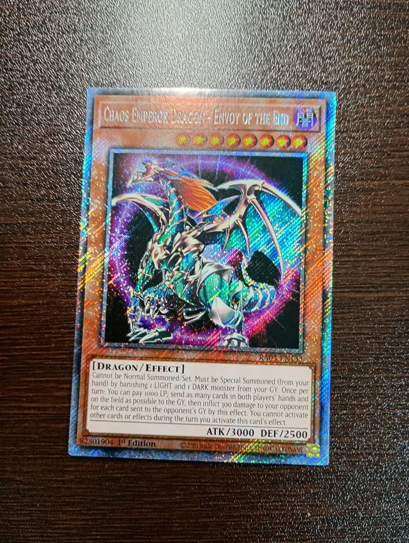 終焉の使者カオスエンペラードラゴンEU盤スペイン語1st レリーフ