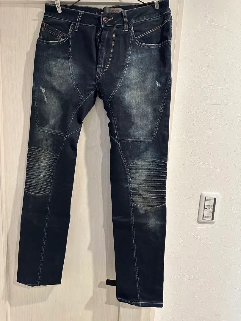 【タグ付き】ブレイ スティーブ アラン　コットンライダースジャケット ファッションレター Fashion Letter フェイクレザー ダブル