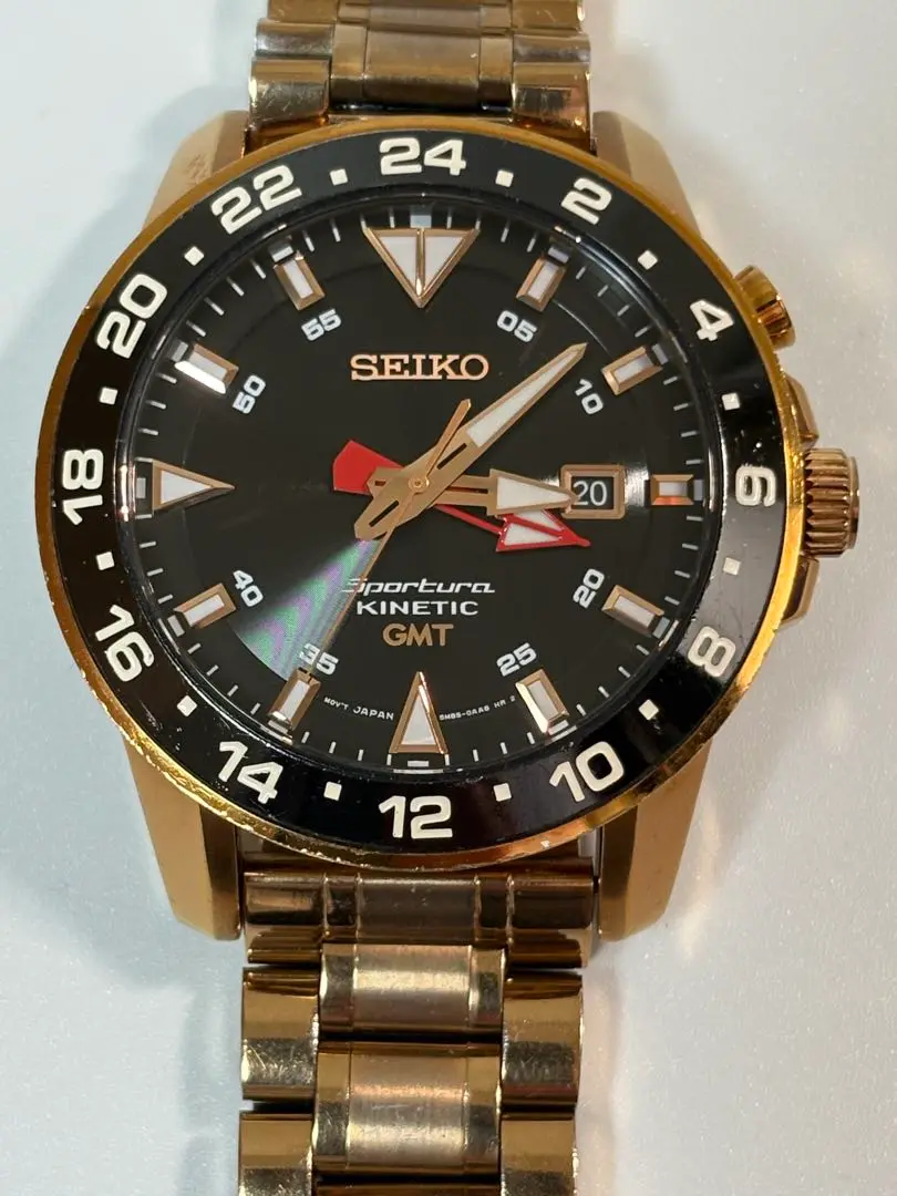 SEIKO キネティック GMT腕時計　スポーチュラ レビュー】セイコー スポーチュラ キネティックGMT SUN015P2 Cal