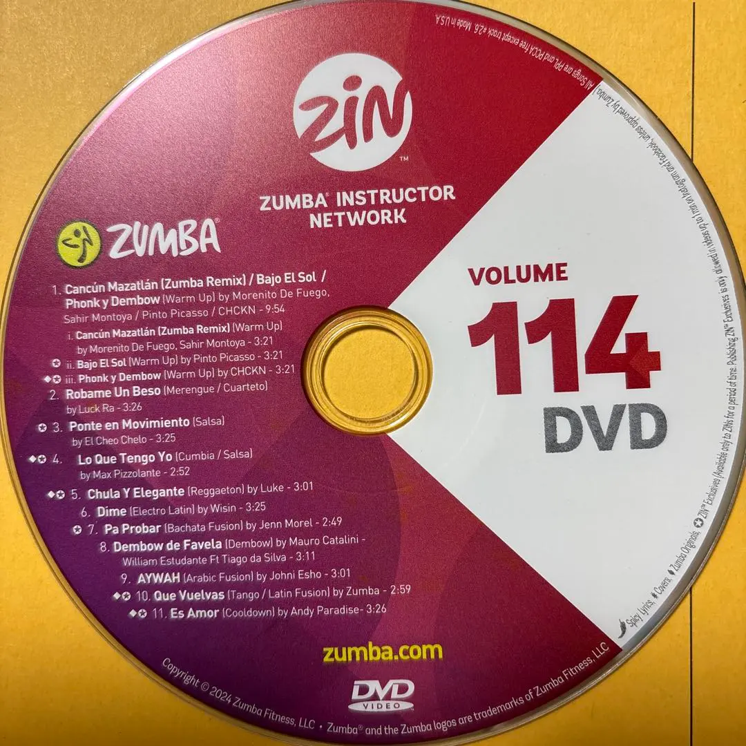 その他 Zumba ZIN 114 DVD & CD 2025年最新】ZUMBA dvd 114の人気アイテム - メルカリ