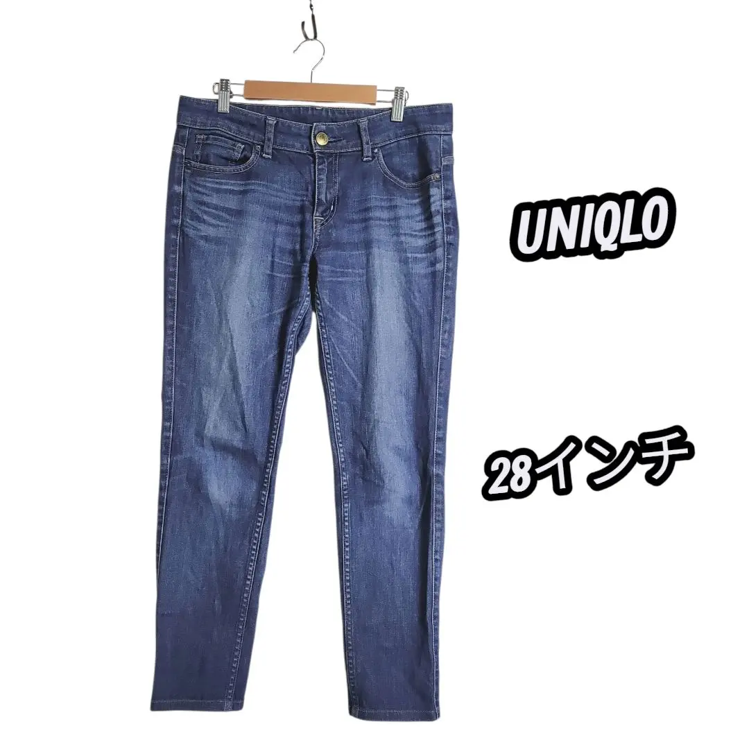 UNIQLO UJ ☆ 藍色牛仔褲 28 吋 (71 公分) 牛仔褲 的縮圖
