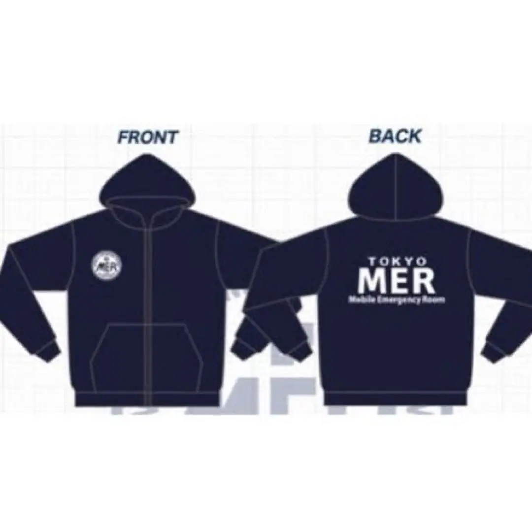 TOKYO MER ジップアップパーカー TOKYO MER ~走る緊急救命室~／ドライジップパーカー【UVカット