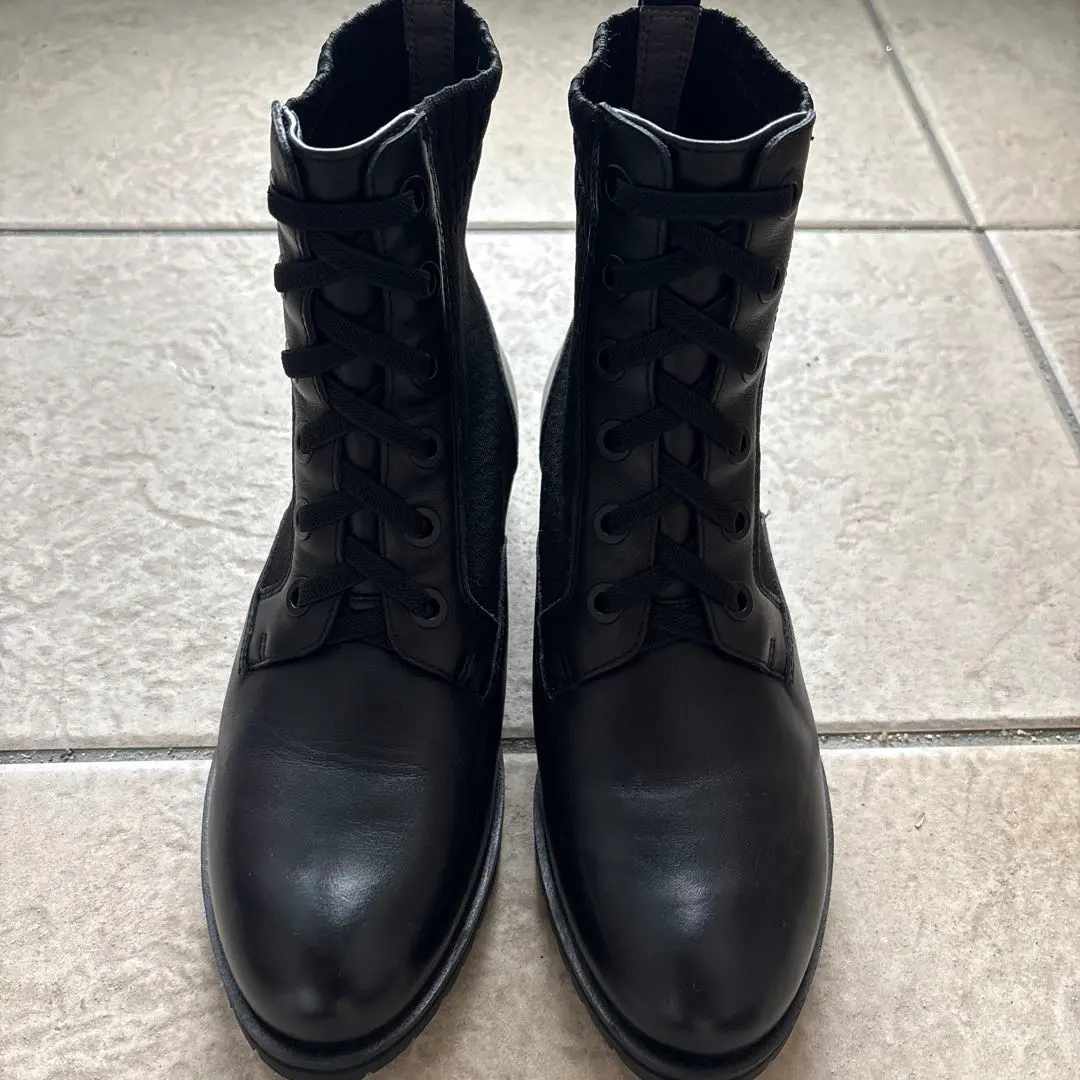 Thumbnail of Excellent condition nouer LASUD lace-up short boots, black