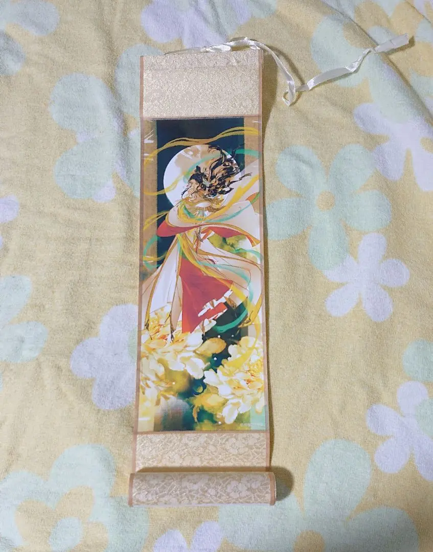 天官賜福　太子悦神図　掛け軸風B2半蔵タペストリー 天官賜福 仙楽太子悦神図 掛け軸 B2半裁 タペストリー 太子悦神