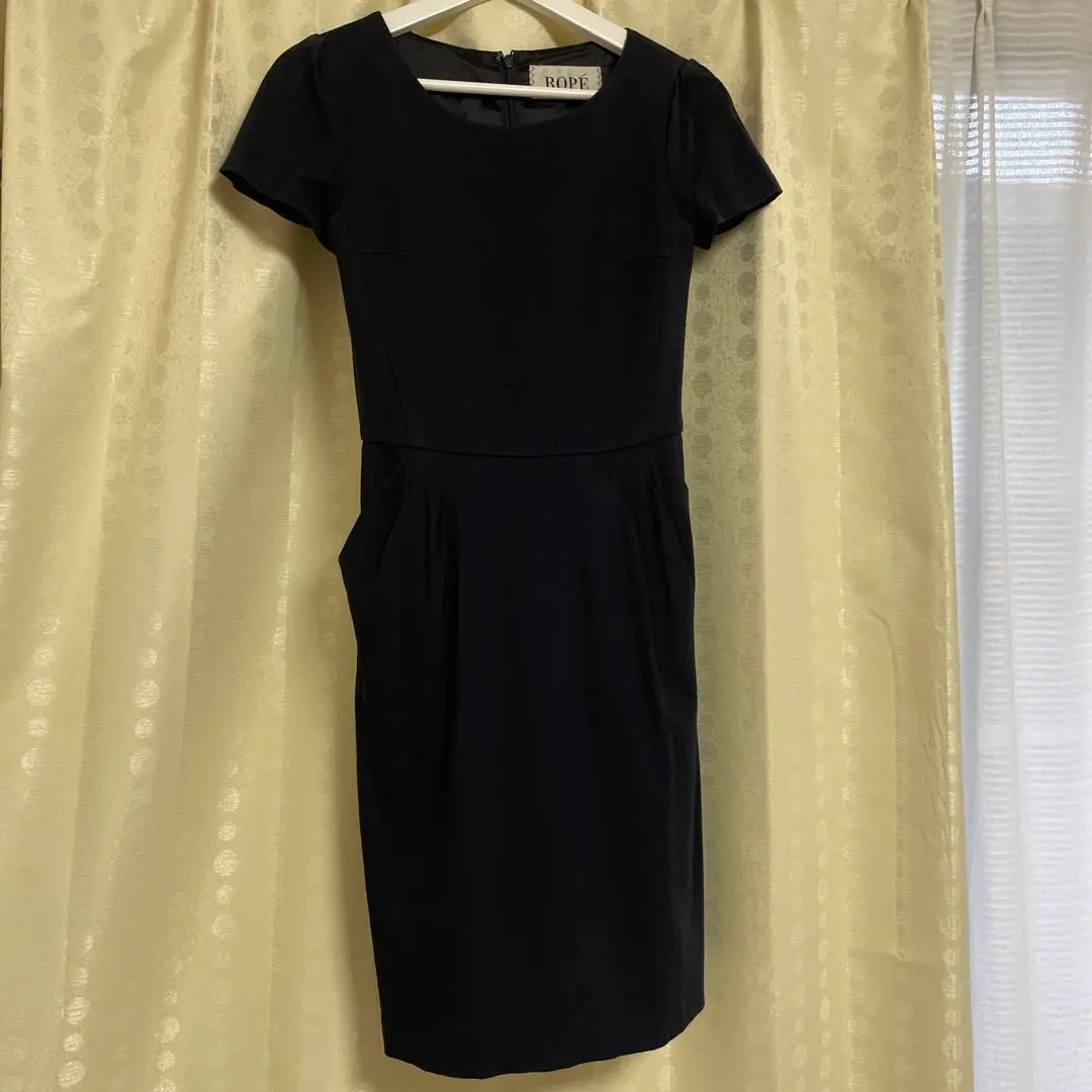 Thumbnail of ROPE Navy Blue Short-Sleeve Dress
