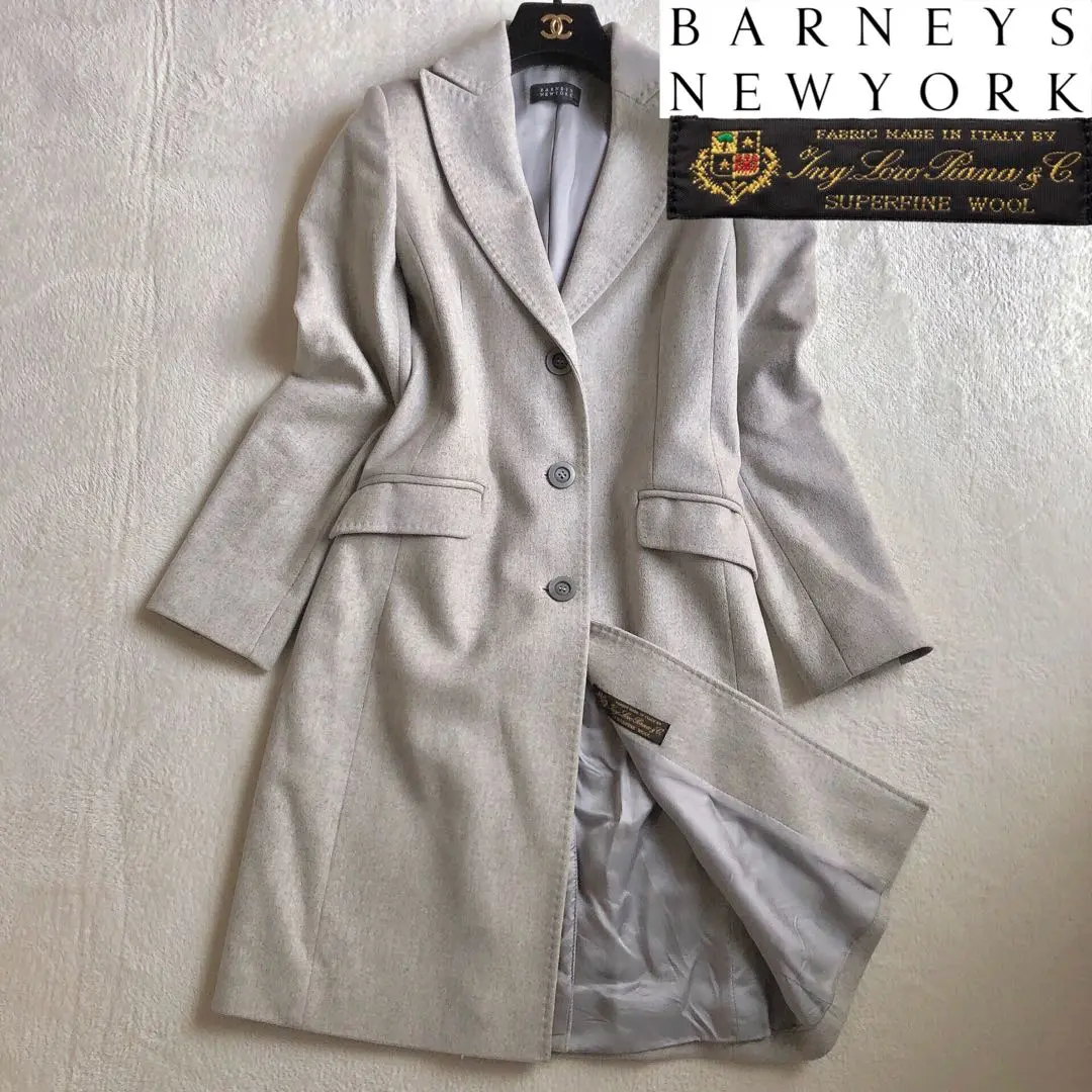 BARNEY'S NEW YORK ウールコート グレー バーニーズニューヨーク グレーコート ウール100%