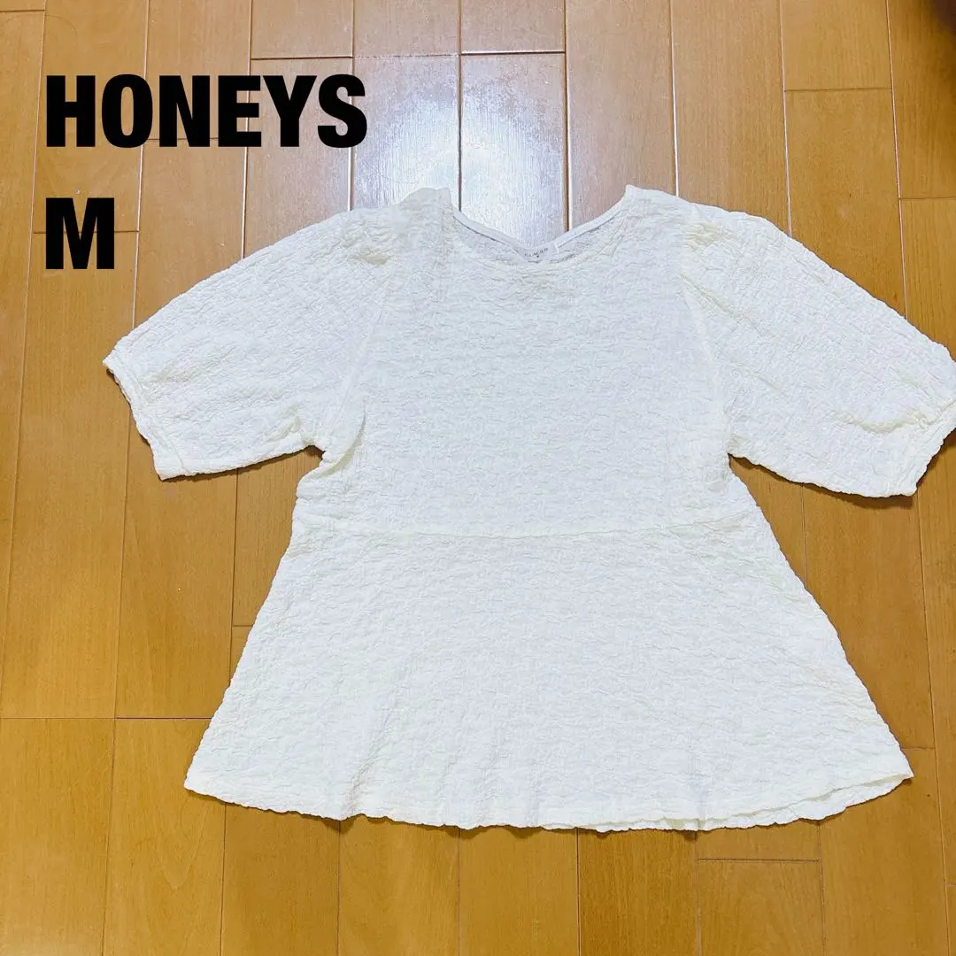 Thumbnail of HONEYS Short Sleeve Top Peplum White M