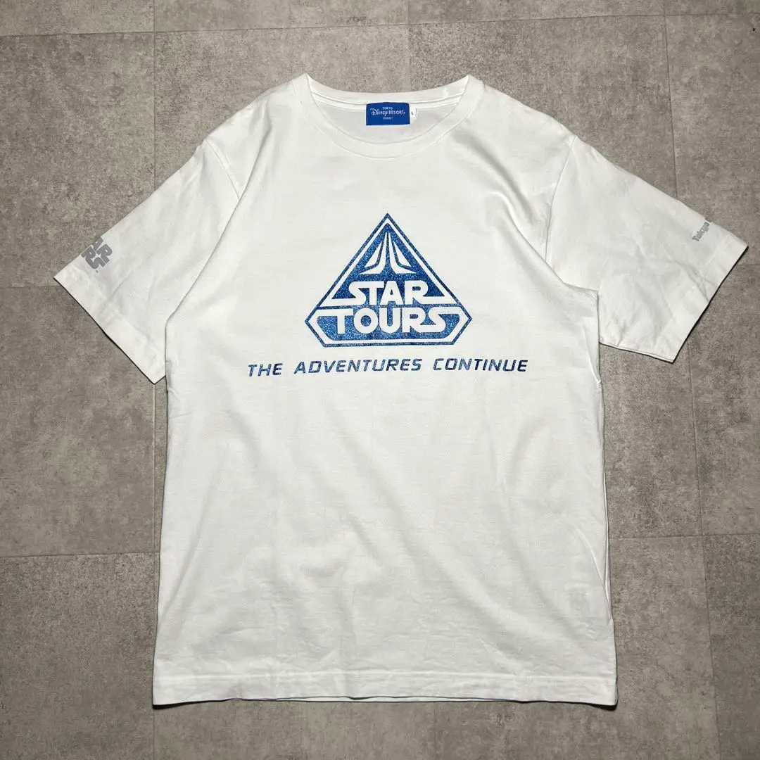 ☆Disneyland☆レディース用 スターツアーズ クロップドTシャツ 𝐔𝐒𝐒𝐡𝐨𝐩𝐩𝐢𝐧𝐠𝐒𝐎𝐒 𝐒𝐡𝐨𝐩𝐩𝐢𝐧𝐠 𝐒𝐞𝐫𝐯𝐢𝐜𝐞