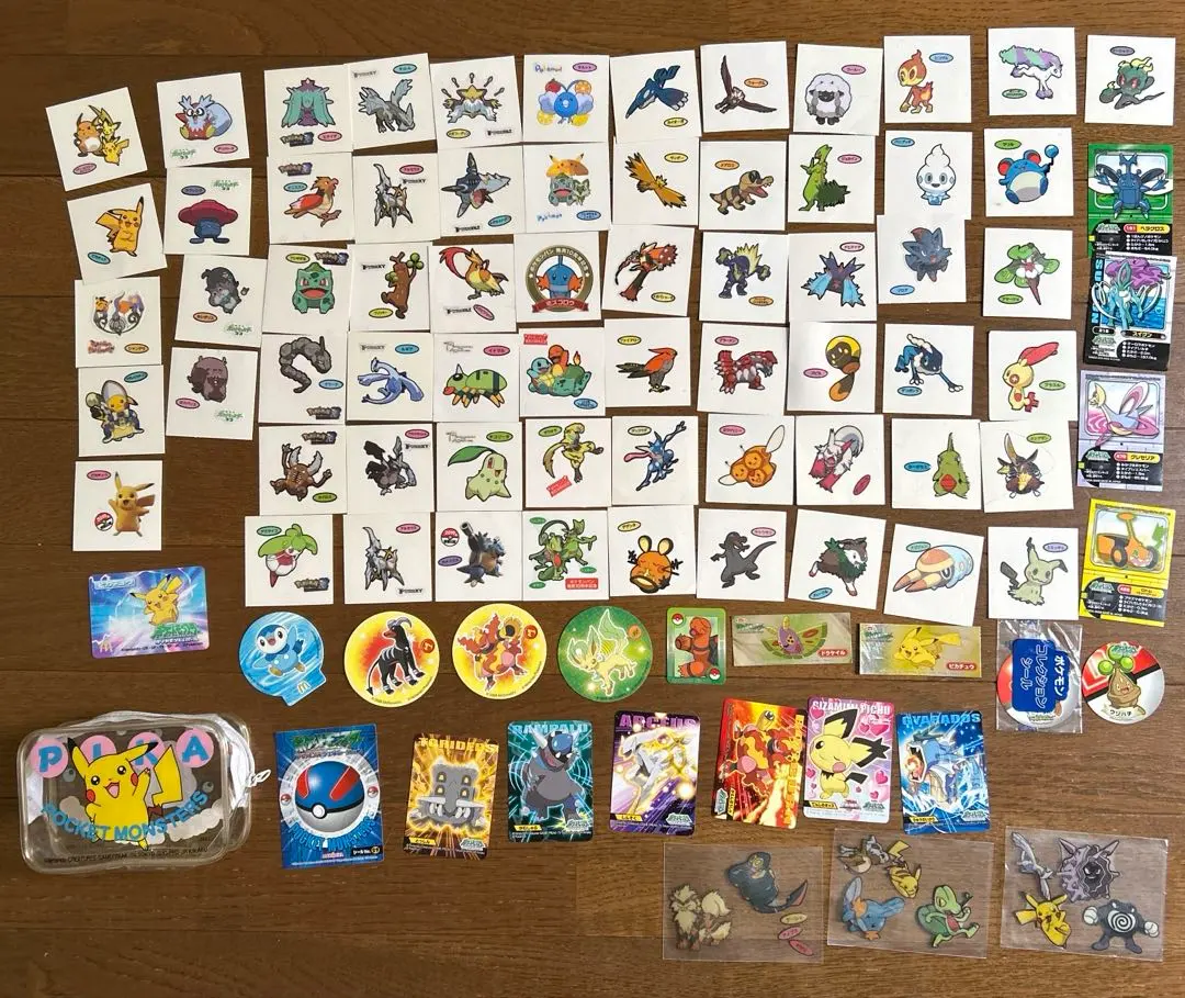 Thumbnail of Pokemon Bread Seal Cards, 3D Cards, Clear Pouch - Lot