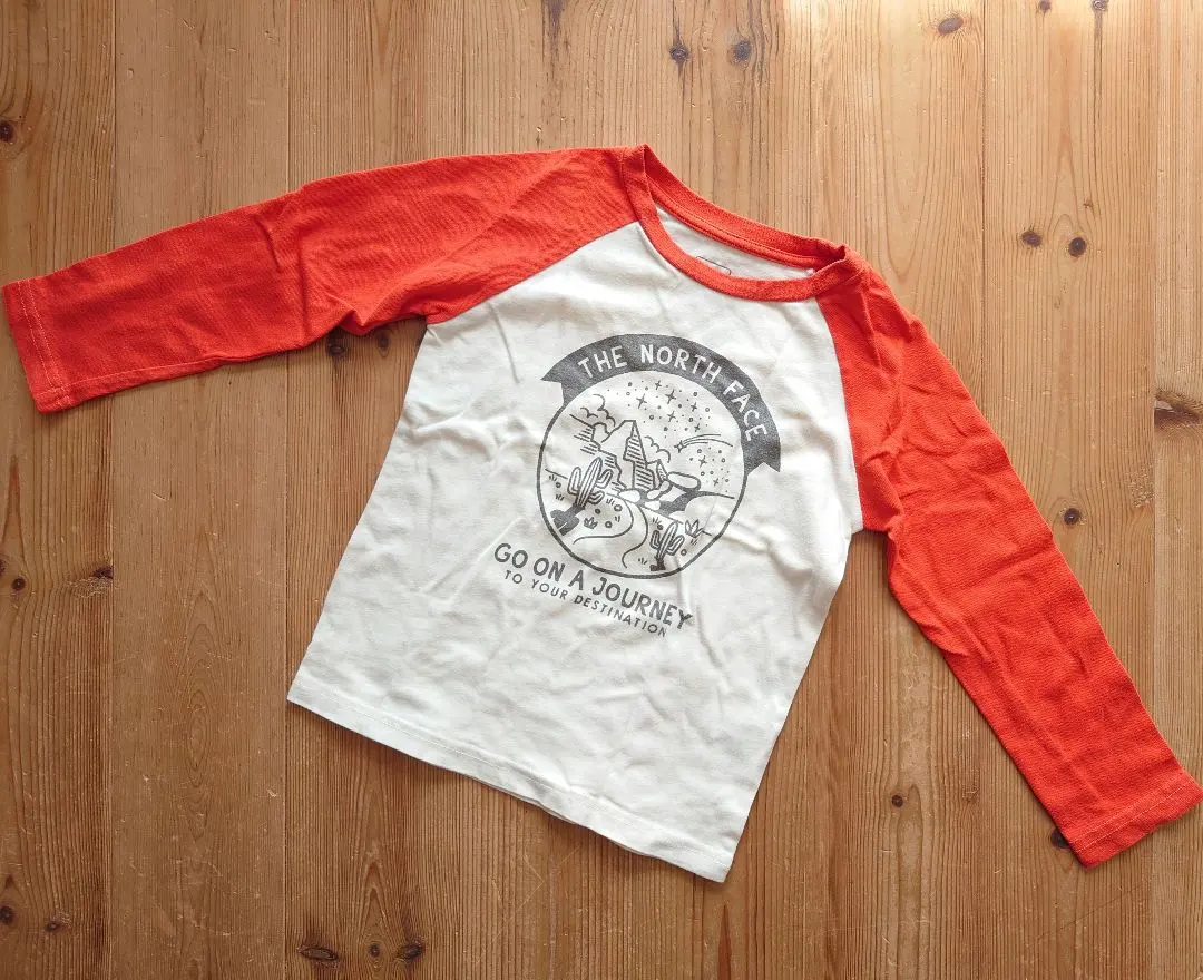Thumbnail of The North Face Long Sleeve T-shirt Cut and Sew Orange Long Sleeve Tee