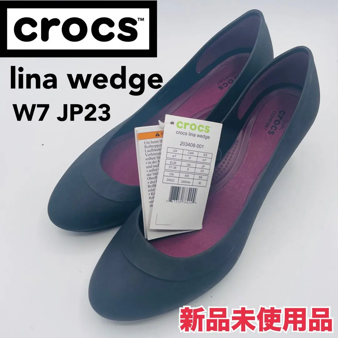 crocs lina wedge 22cm W6 新品 クロックス crocs lina wedge リナ ウェッジ クロックス レディース