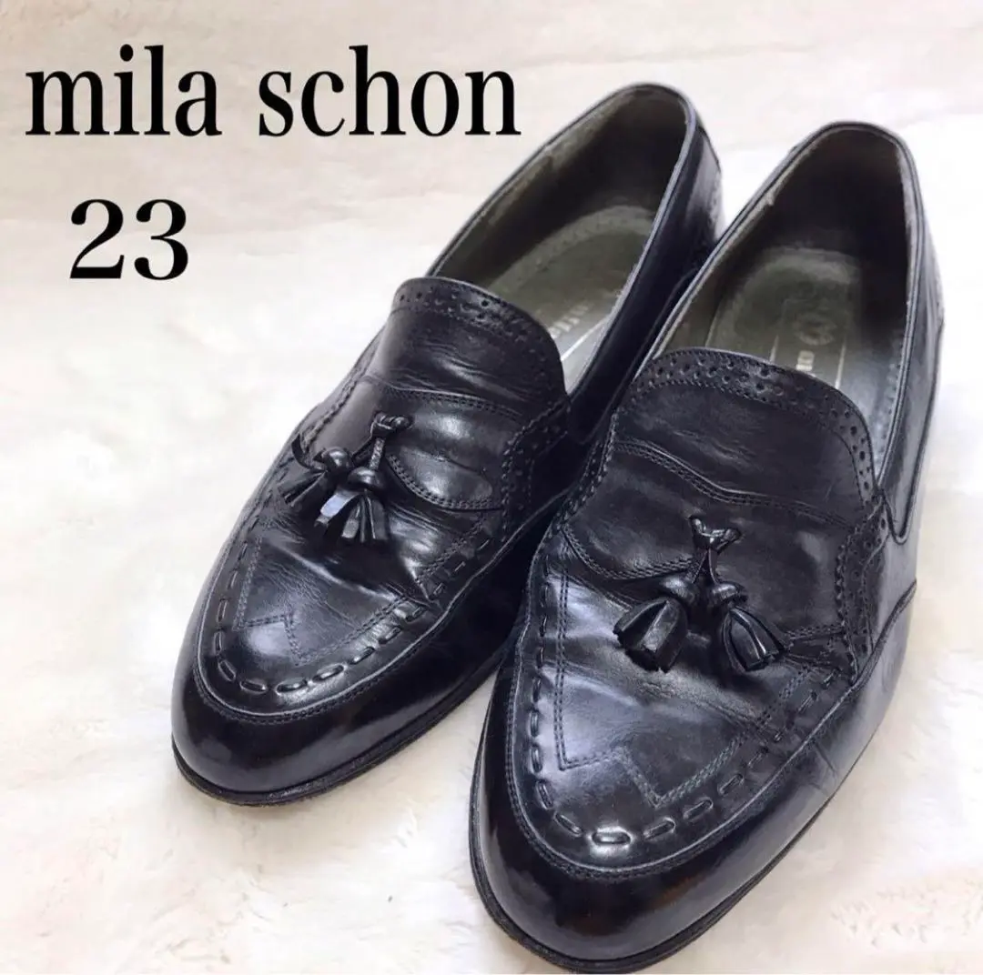 mila schön ブラックローファー 23cm程度 mila schön ブラックローファー 23cm程度 - メルカリ