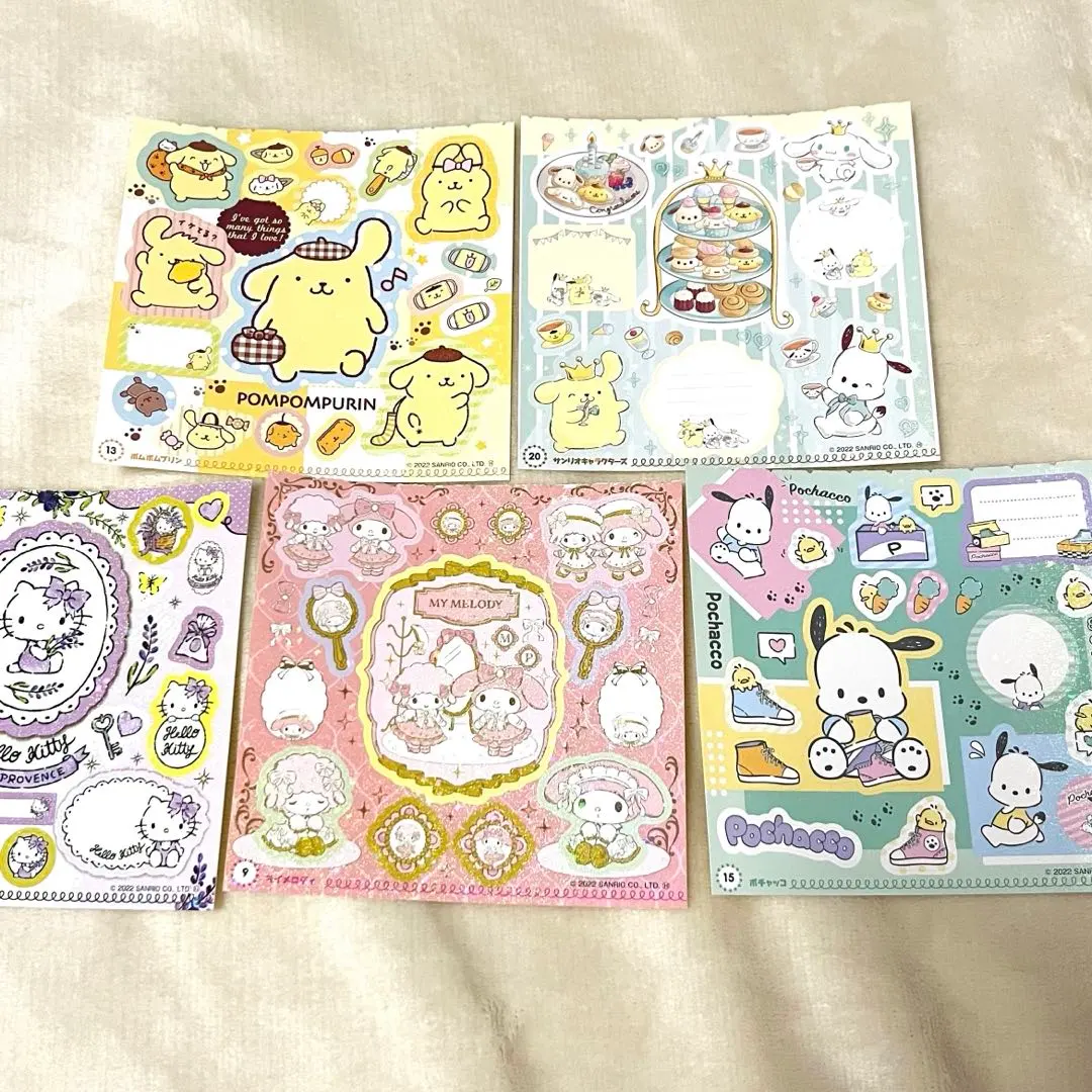 Thumbnail of Sanrio Glitter Stickers - Set of 5