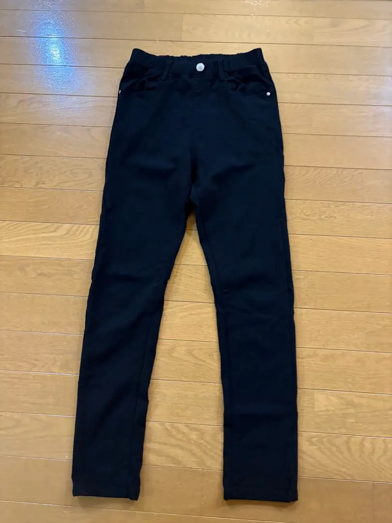 黑色 長褲 褲子 160 的縮圖