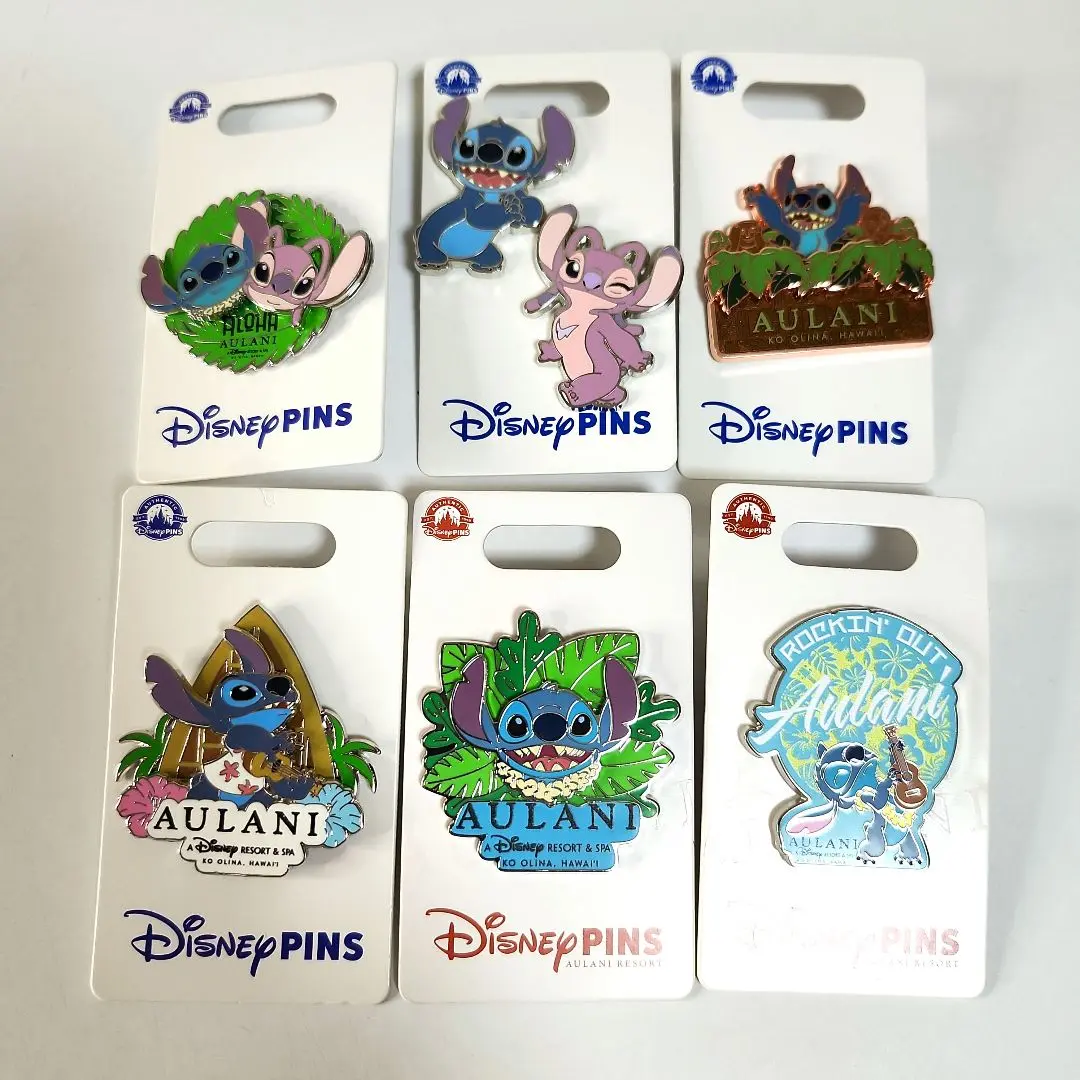 まとめ売り】ディズニー アウラニ スティッチ ピン 6個セット