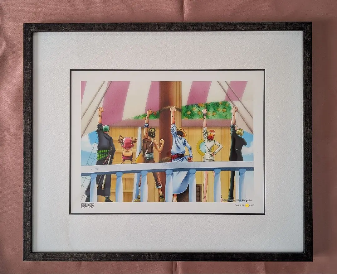 ワンピース 名場面イラスト アラバスタ 複製原画 エディオン 当選品 非売品 ワンピース 名場面イラスト アラバスタ 複製原画 エディオン