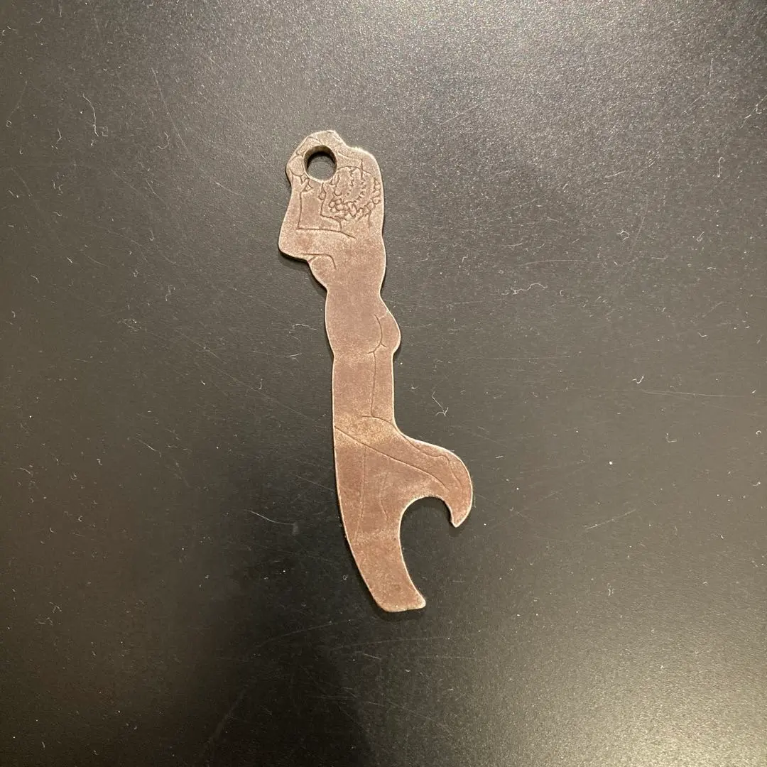 ATSUSHI ビンテージ セクシー ヌード 栓抜き アンティーク オブジェ 置物 ブロンズ裸婦型 栓抜 裸婦 1974 日出子 古稀 (9011)