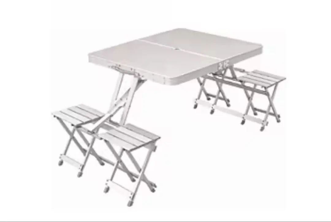 ⑥ 廃盤 レア COLEMAN 170-5564 アルミピクニックテーブル(美品 天板ほぼ無傷) スツールカバー&中古収納ケース付 本州限定送料無料(JYKNT) ③ 廃盤 レア COLEMAN 170-5564 アルミピクニックテーブル(美品