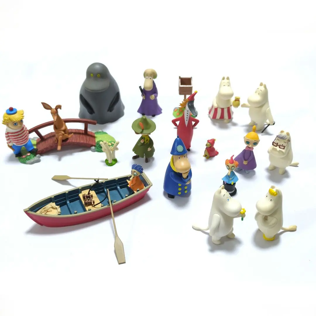MOOMIN - ムーミンハウスをつくる サブキャラ フィギュア かわいい小物セット ジオラマ ムーミンハウスをつくる サブキャラフィギュア セット第1回〜第4