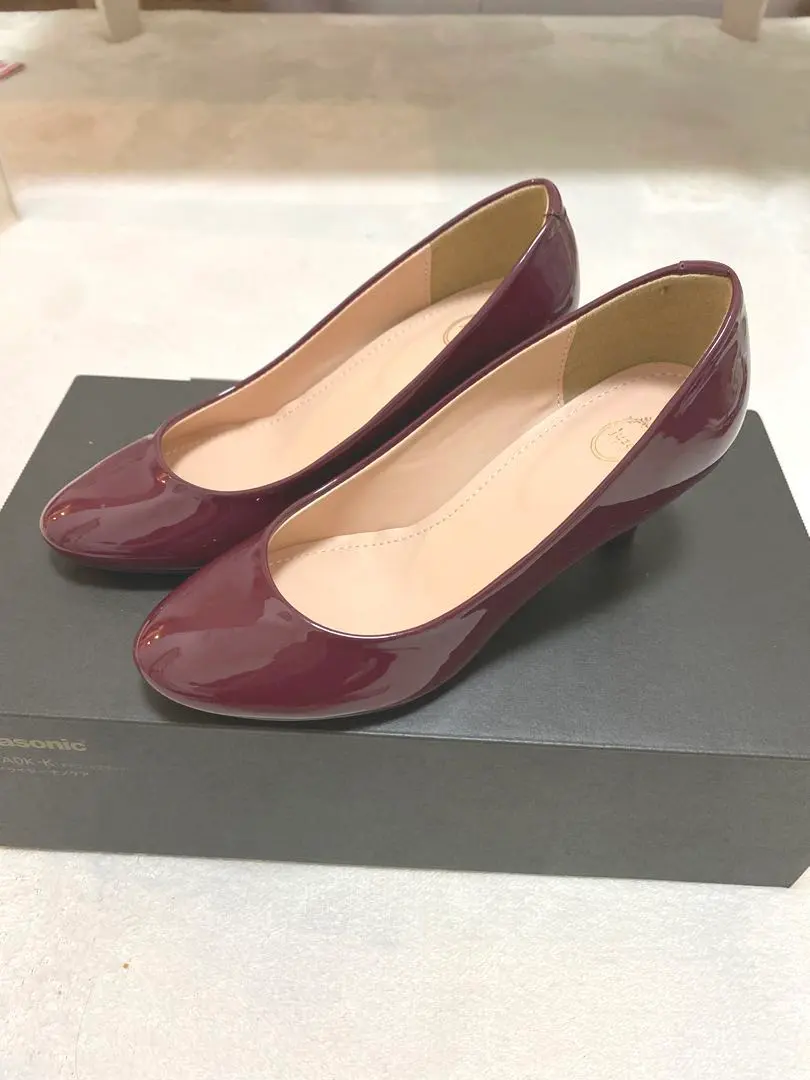 Thumbnail of Rope Picnic Enamel Plain Pumps, Bordeaux, SS Size