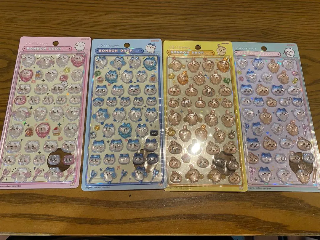 Thumbnail of [New, Unused, Unopened] Chiikawa Bonbon Drop Stickers - Set of 4 (4 Types)