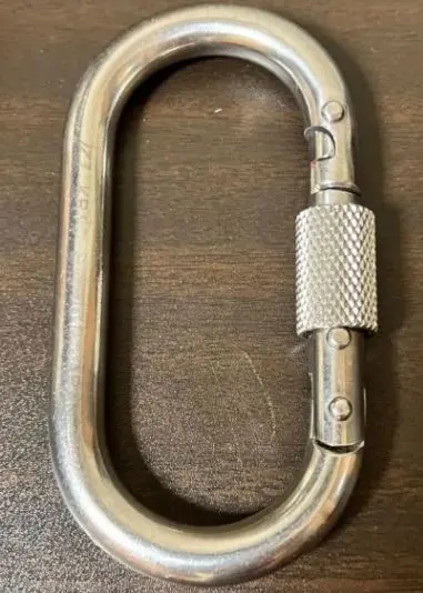 Thumbnail of Stainless steel screw-lock carabiner