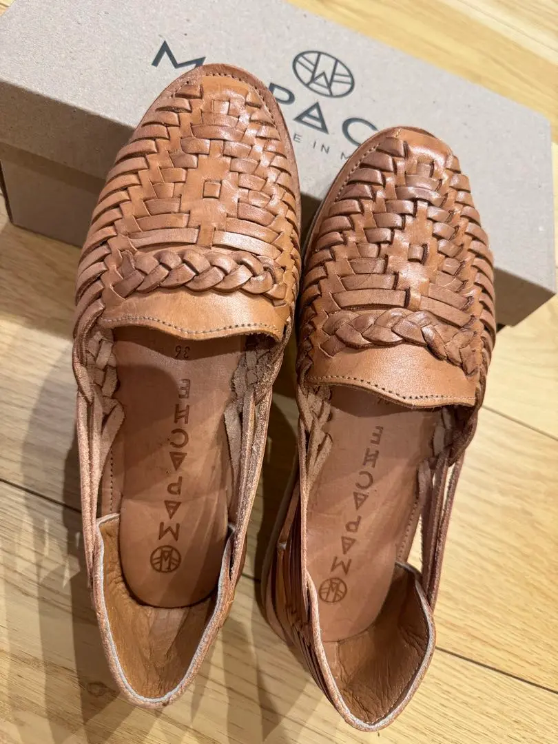 MAPACHE マパシェサンダル レザー フラットシューズ 23.5㎝ 37