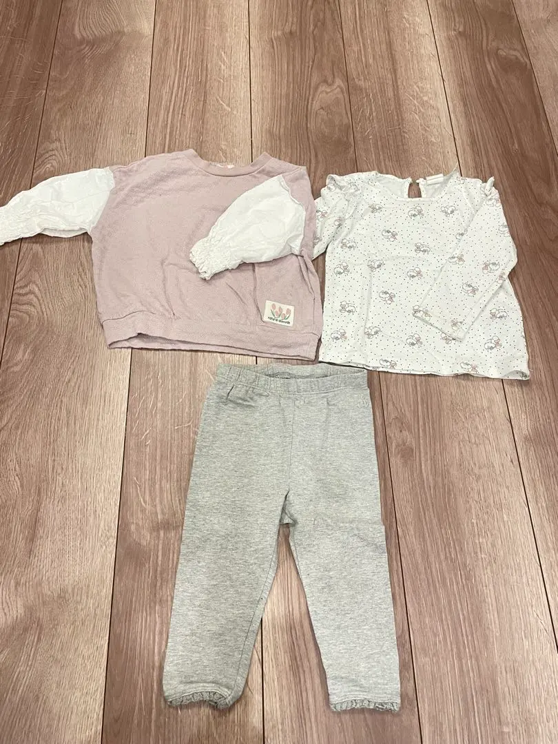 Thumbnail of Three-piece set for daycare: top and leggings, 80cm