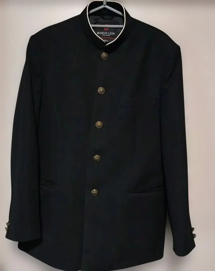 Thumbnail of 【Excellent Condition】Junior High School Uniform Top 180A with Buttons, Black