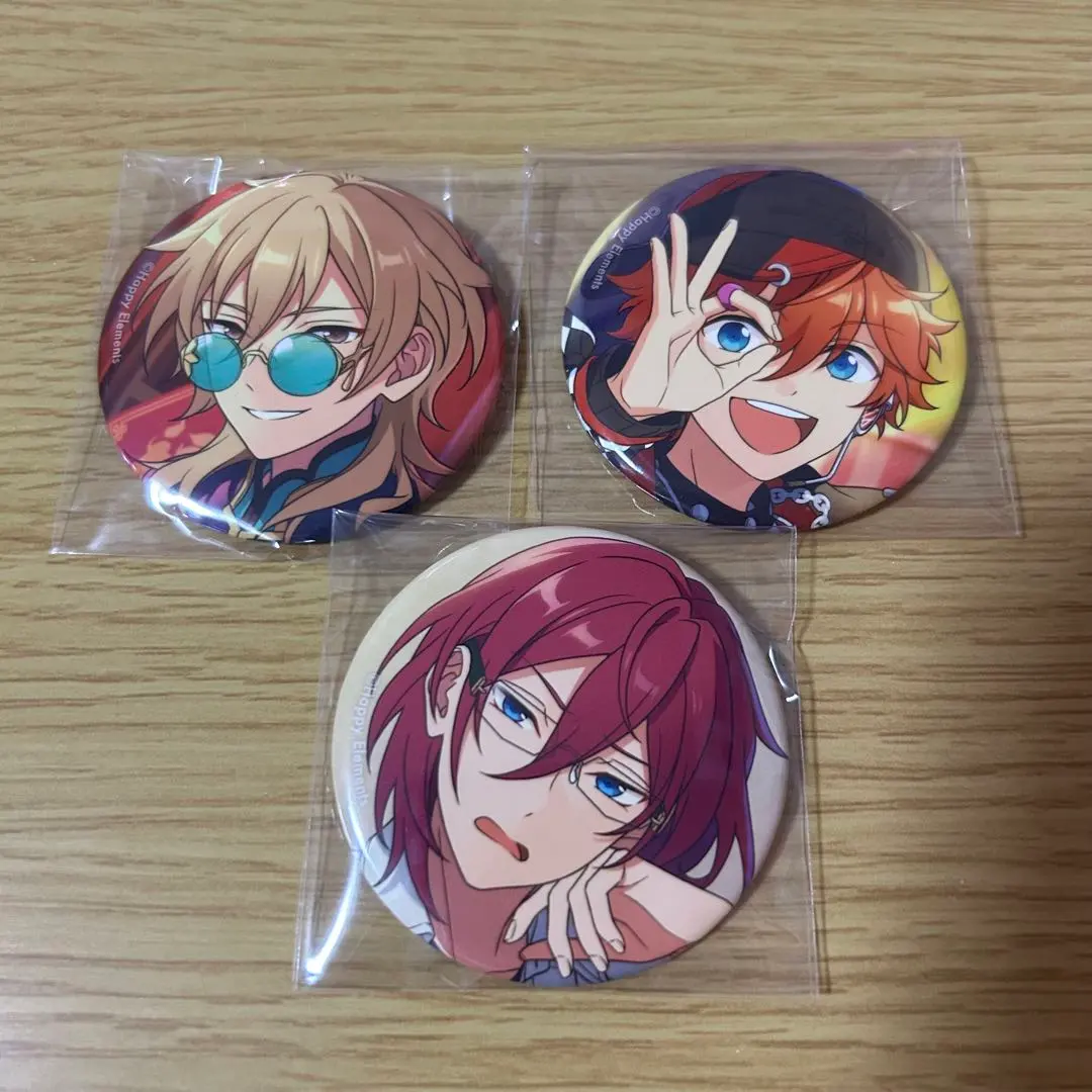 Thumbnail of [New, Unused] Ensemble Stars Collection Can Badge - Kaoru, Subaru, Ibara - Set of 3