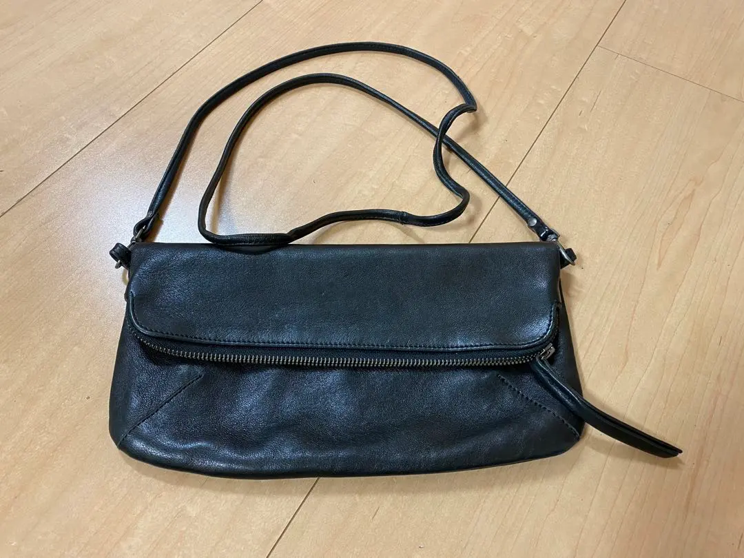 Thumbnail of Shoulder Bag ♡ Clutch Bag ♡ Lamb Leather ♡ Sheepskin ♡ Black ♡ Black