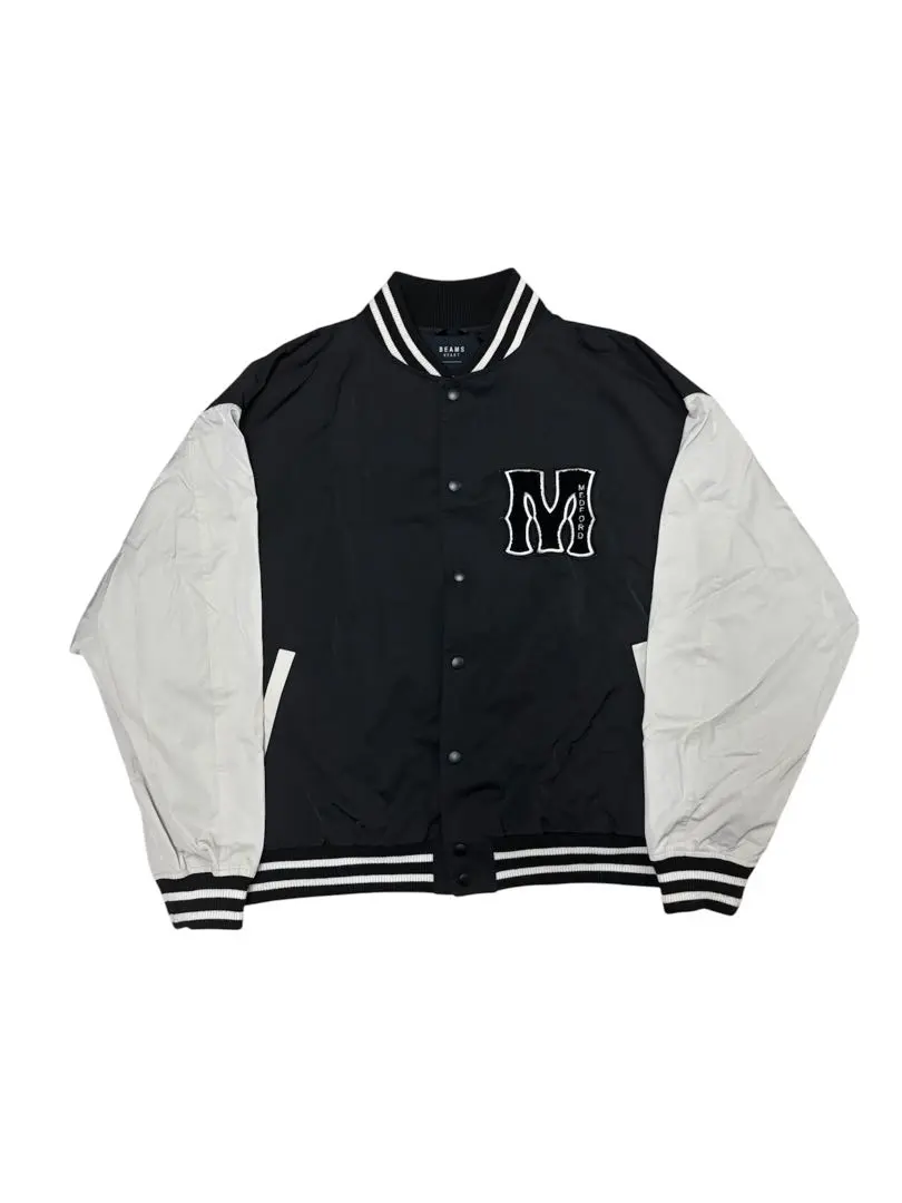 Thumbnail of BEAMS HEART Black Stadium Jumper