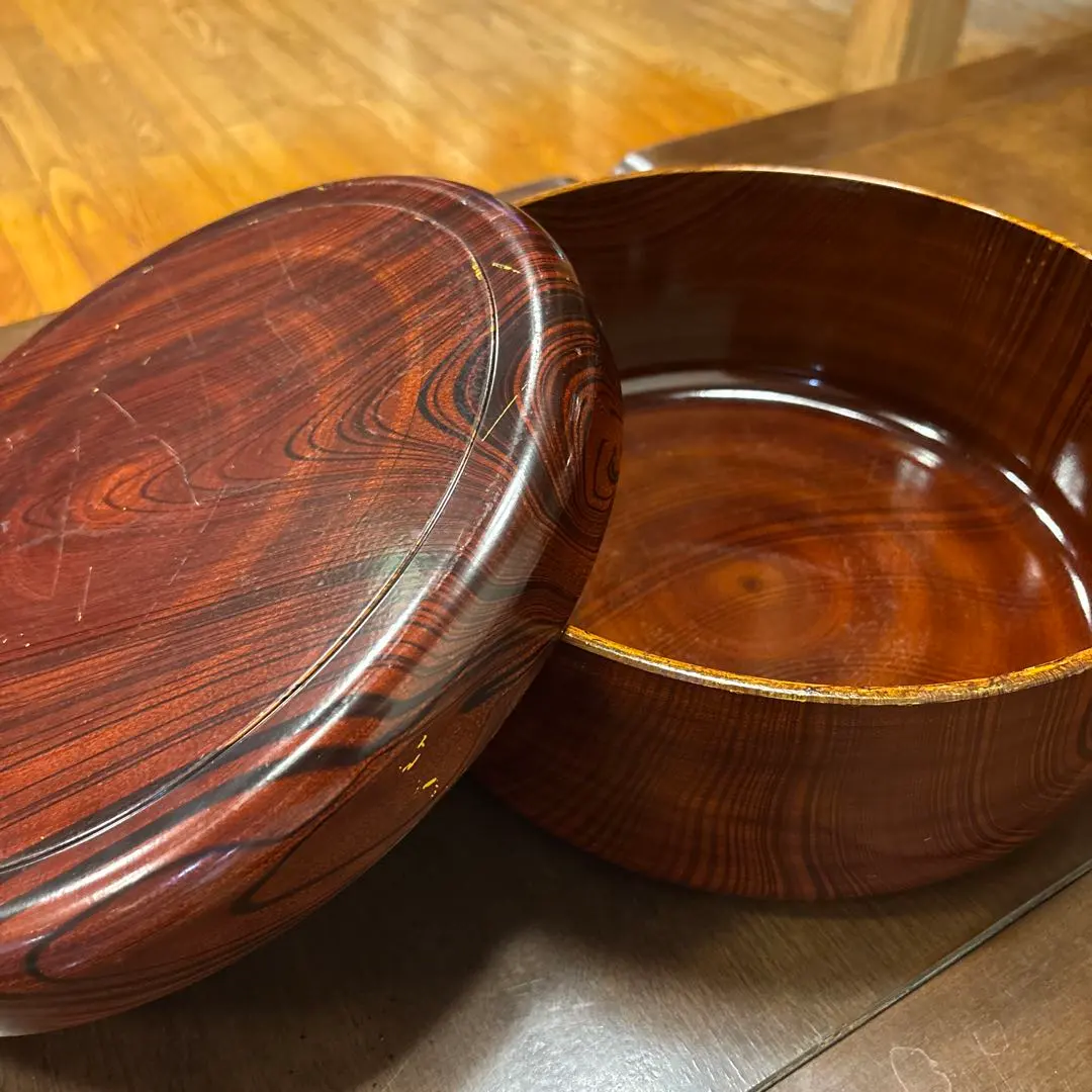 Thumbnail of Tea chest, teacup holder, 30cm in diameter, Showa retro