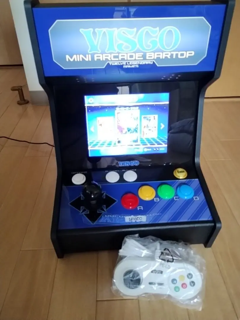 VISCOミニ アーケードバートップ 国内アーケード部品メーカー三和社製レバー＆ボタンを採用した