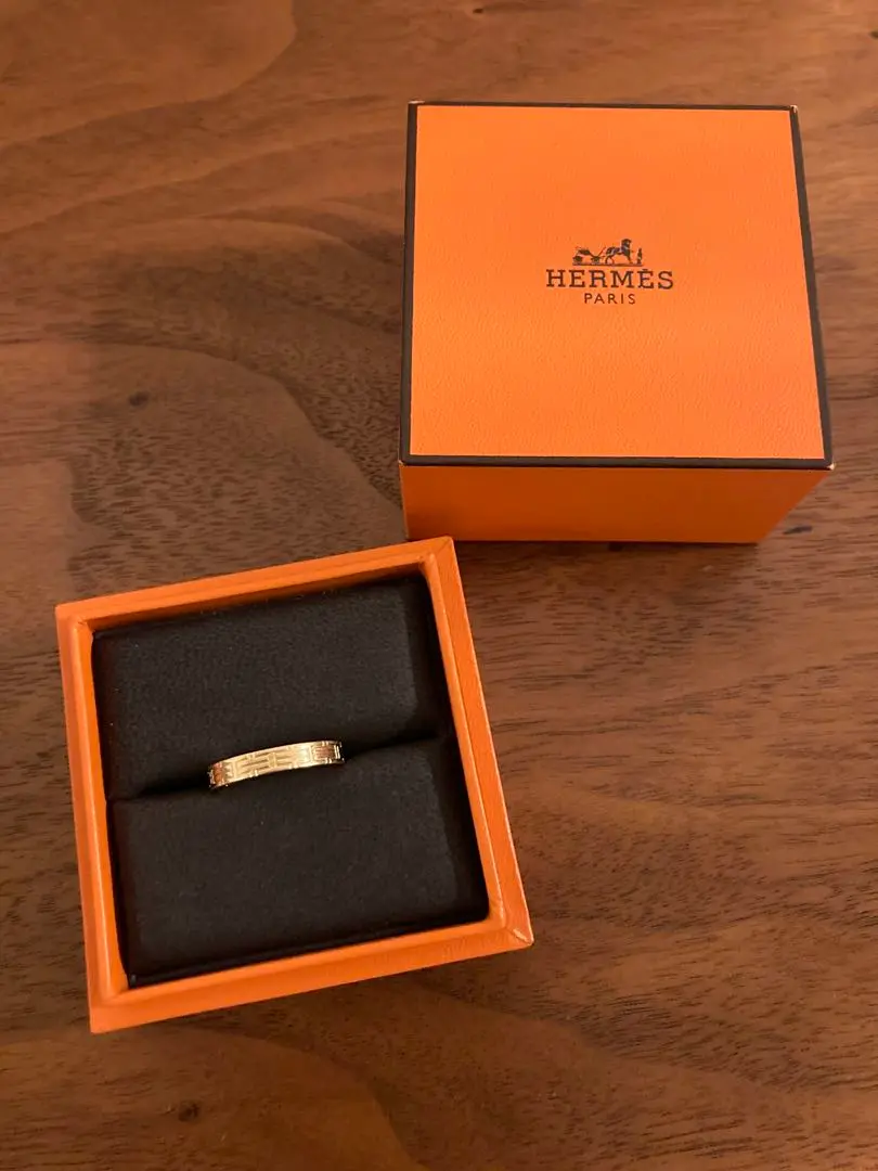 HERMES エルメス キリムリング 指輪 Au750 メレダイヤ ホワイト