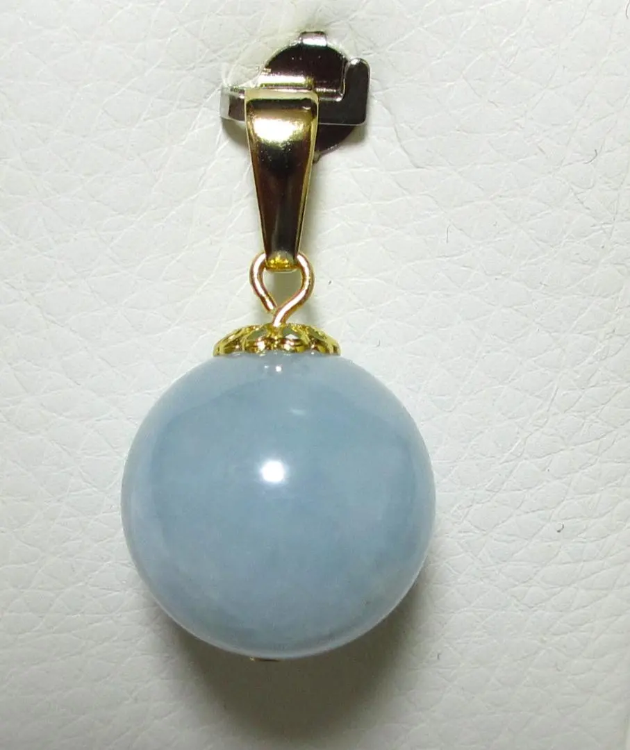 Thumbnail of Aquamarine pendant top, 15mm bead
