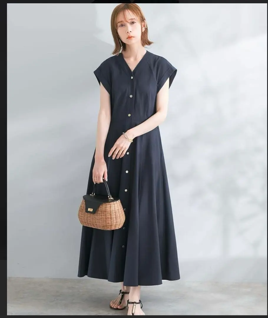 Thumbnail of Waist-Shaped V-Neck One-Piece / URBAN RESEARCH ROSSO