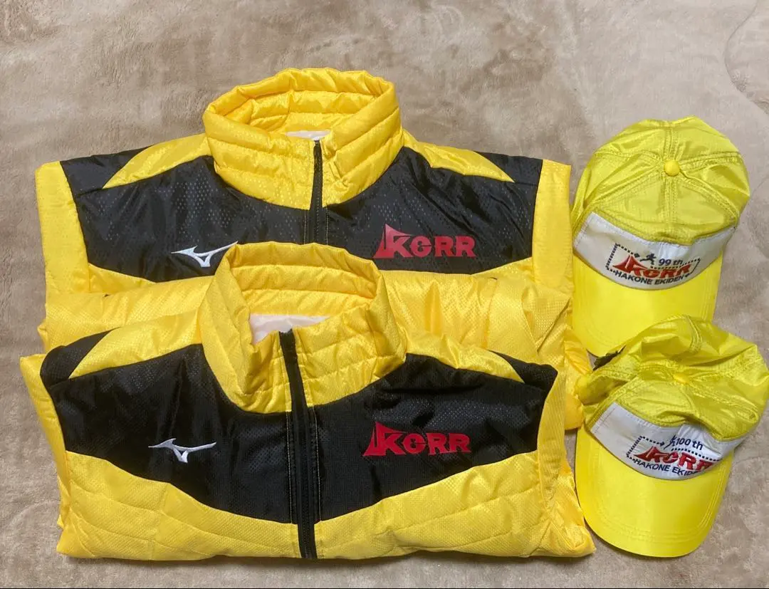 ベンチコート & キャップ セット 99th & 100th 箱根駅伝 非売品 mizuno ベンチコート 箱根駅伝モデル