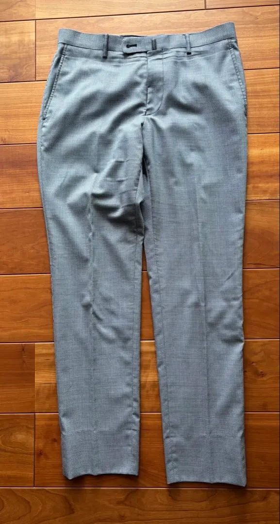 Thumbnail of Men's Slacks, Gray Houndstooth, Size 82