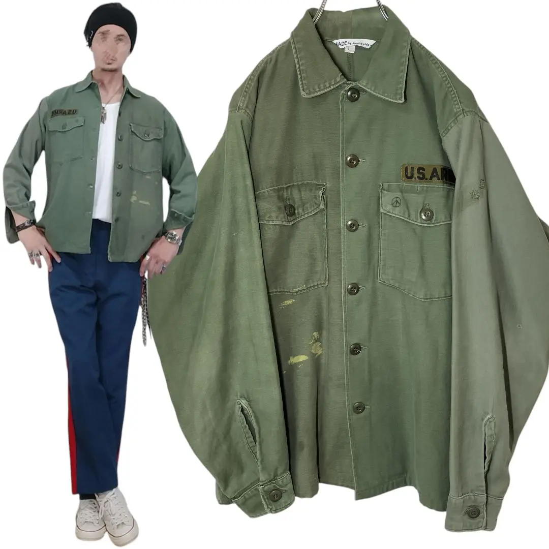 SUNNY SIDE UP サニーサイドアップ　ミリタリージャケット REMAKE M-65 MILITARY JACKET サイズ3 SUNNY SIDE UP-OIKOS 毎日