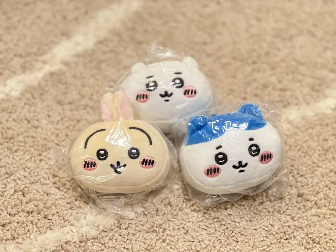 Thumbnail of Chikawa Gacha 3 Types Complete Mochimochi Face Mascot Gashapon