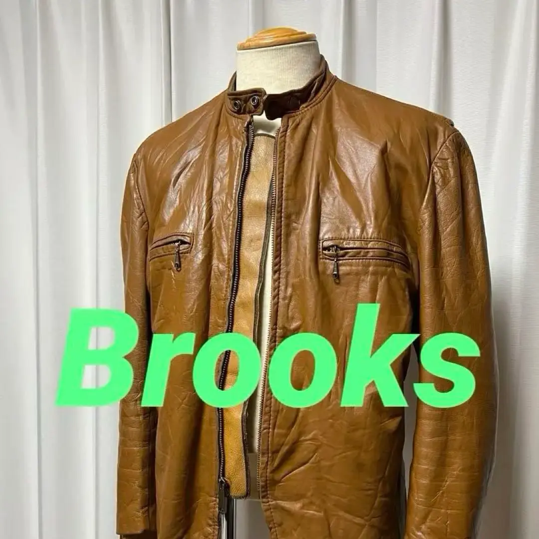 BROOKS 70's USA製 シングルライダースジャケット A-2139 BROOKS 70's USA製 シングルライダースジャケット A-2139